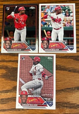 JORDAN WALKER RC X 3 2023 TOPPS & CHROME Free Shipping