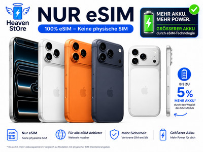 Apple iPhone 17 Pro Max 256 GB Silber NEU Garantie Differenzbesteuert ESIM