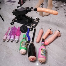 Auto Masturbator Sex Love Machine Multispeed Dildo with Attachments Adult SexToy