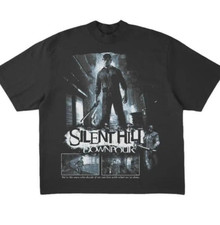 T-shirt LA Apparel Silent Hill Downpour maglietta grafica gioco horror vintage S-5XL