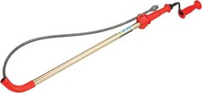 6ft Toilet Auger - 1/2" Heavy Duty Flexible Snake Clog Remover