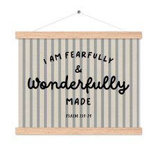 Christian Nursery Poster Hanger Frame, Inspirational Poster Framed with Wood ...