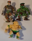 Vintage Teenage Mutant Ninja Turtles Action Figure Lot Of 3
