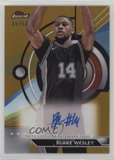 2023-24 Topps Finest Gold Refractor /50 Blake Wesley #FA-BW Auto pe8