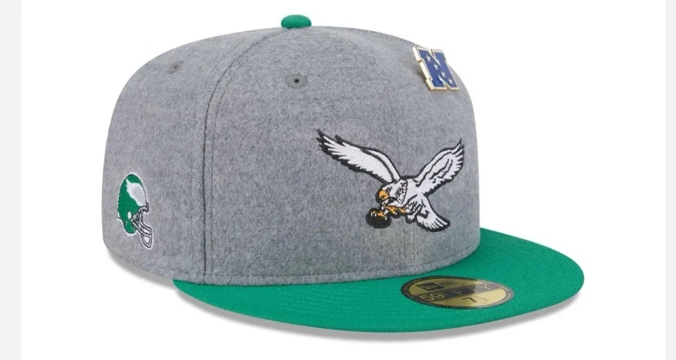 Gorra ajustada Philadelphia Eagles New Era 59FIFTY 7 1/2 con pasador Foto 2 de 2