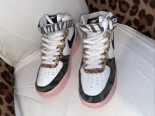 Nike women’s Air Force 1 Mid ‘07 Tunnel Leopard Zebra DZ4841-100