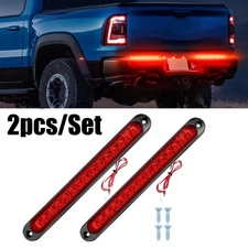 2 Pack 10 Inch Red LED 3rd Brake Turn  Stop Light For Pickup Truck ATV UTV