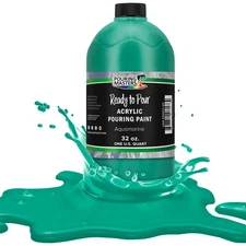 Pouring Masters Aquamarine 32-Ounce (Quart) Water-Based Acrylic Pouring Paint