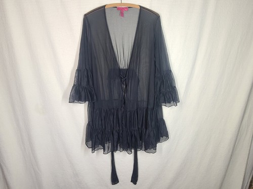 Robe Femme Betsey Johnson à Rayures Pailletées Avec Nœud - Taille 10 - Noir - Neuf Sans étiquette