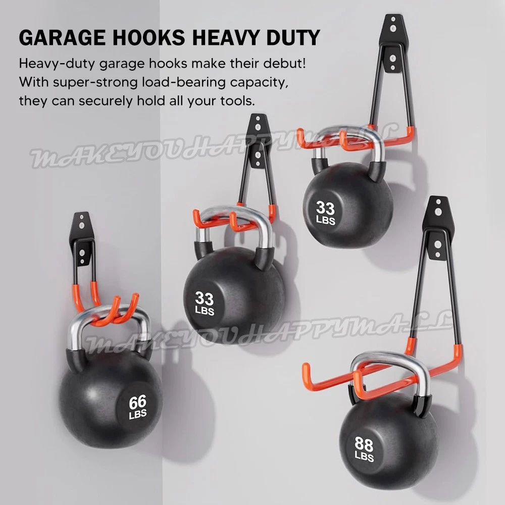 VOVOWOO 12 Packs Garage Storage Hooks Wall Mount Workshop Organizer Heavy Duty