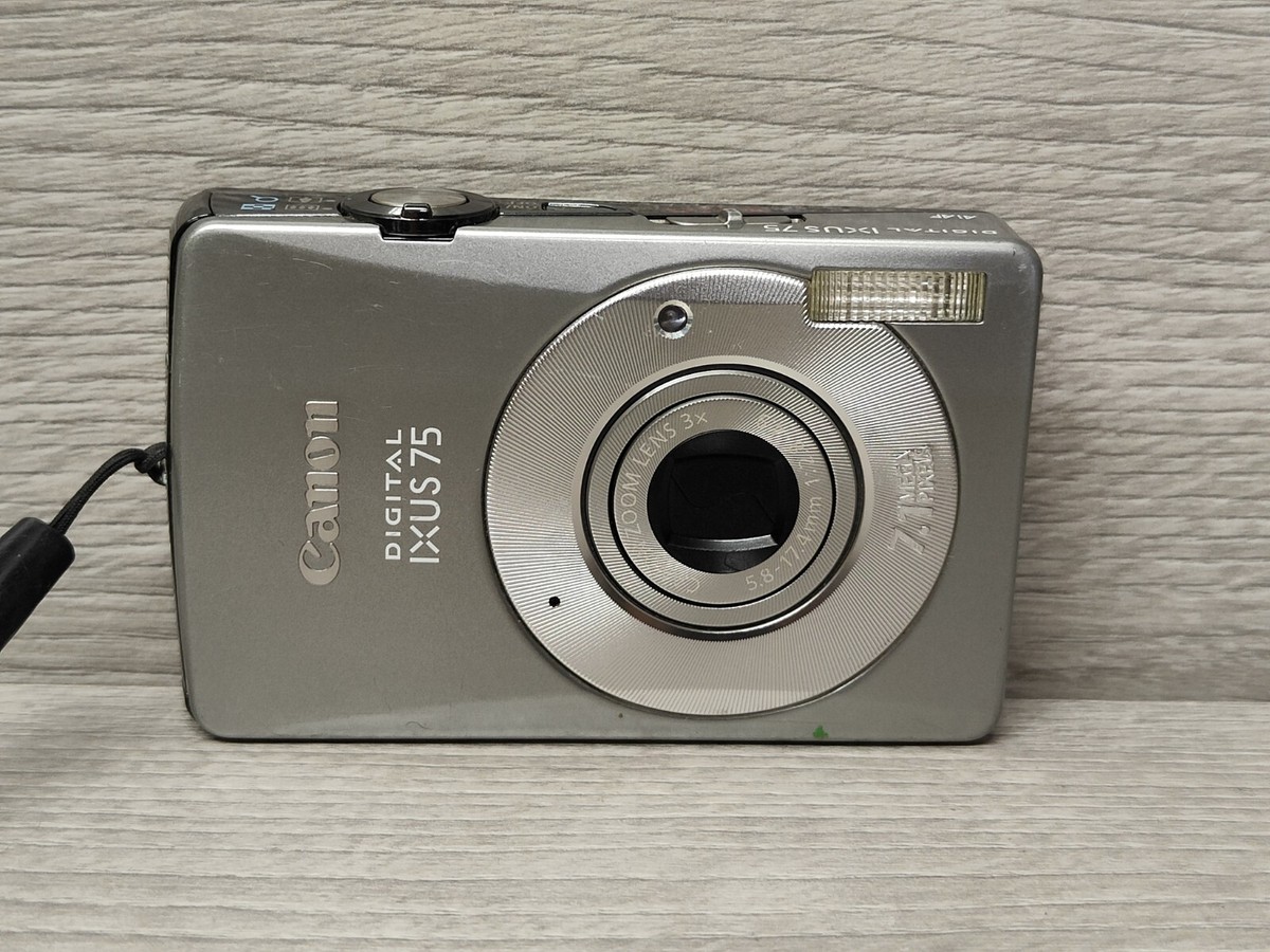 Canon IXUS 75 7.1MP Digital Camera - Silver 8714574994284 | eBay