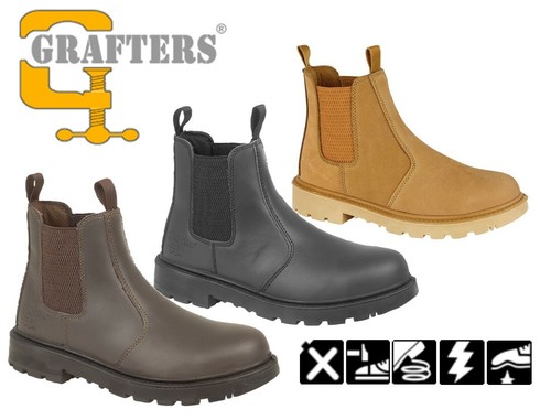 Mens Safety Toe Cap Dealer Work Boots 