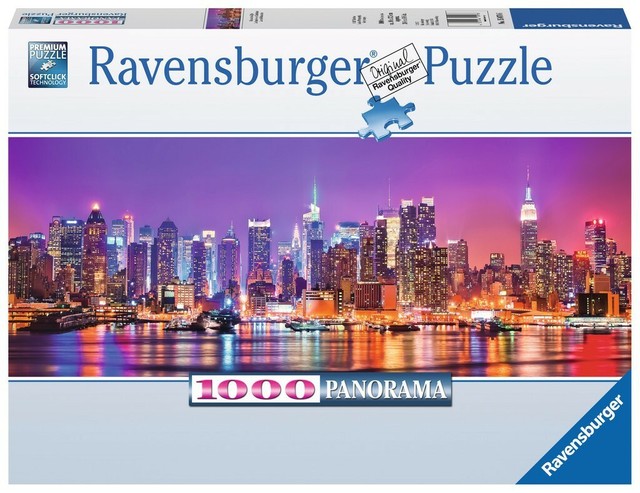 1000 Teile Puzzle Panorama Manhattan Bei Nacht Ravensburger Gunstig Kaufen Ebay
