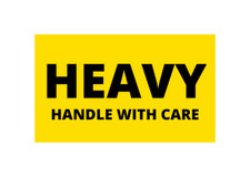 2x4 Heavy Handle with Care Labels Shipping Moving Peel & Stick (2) RLS of 500 EA