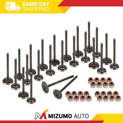 Intake Exhaust Valves w/ Seals Fit 97-02 Honda Acura CL J30A1 J32A1