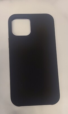Apple iPhone Case For iPhone 12 and 12 Pro Black Silicone Magsafe heyday 