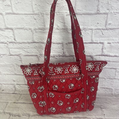 Vintage Retired Vera Bradley Red Bandana Paddy Shoulder Bag Purse