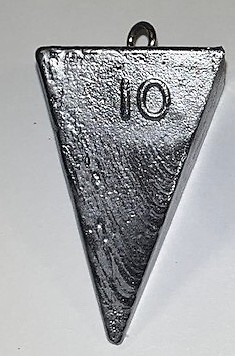 10 Pack Of 6 Oz Pyramid Lead Sinkers - Saltwater & Freshwater Fishing Weights