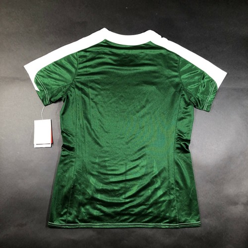 Nike Youth Girls M Shiny Green White Soccer Jersey Shirt V Neck Fit Dry NWT - Picture 4 of 4
