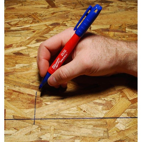 INKZALL Blue Fine Point Jobsite Permanent Marker - Picture 4 of 9