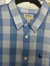 Mens Blue Check Jack Wills Long Sleeve Shirt Med