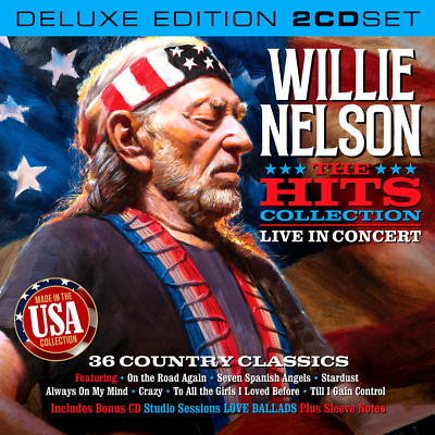 Willie Nelson THE HITS COLLECTION Live 2CD Deluxe Edition WITH BONUS CD