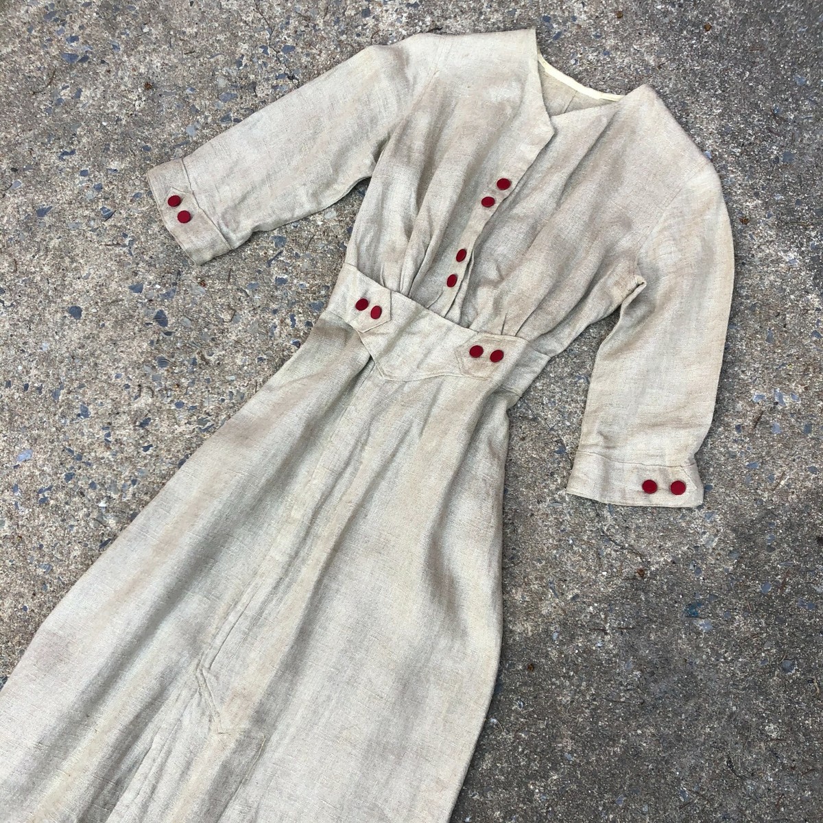 knee length dresses for ladies Maxi linen dress AGRA in White main image 1
