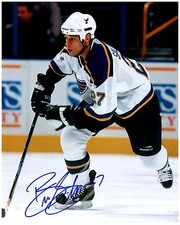 St. Louis Blues BRYCE SALVADOR Signed Autographed 8x10 Pic B