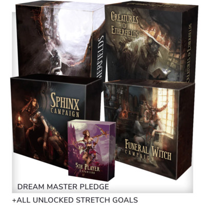 Etherfields Board Game: Dream Master Pledge (Deutsch) + Playmat