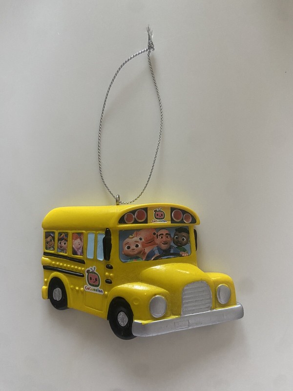 Cocomelon Yellow School Bus Christmas Tree Ornament
