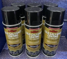 6 Cans Of Aervoe / Crown Cold Galvanize Coating Spray 93% Zinc Rich 13oz