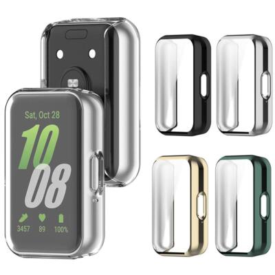 Tempered Glass Case For Samsung Galaxy Fit 3 Samrt Watch Strap Full Coverag W1R2