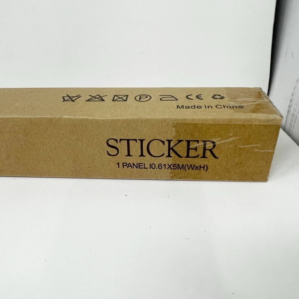 "Rollo de papel tapiz impermeable extraíble grano madera blanco crema oxidigi 24"" X 196""" Foto 4 de 4