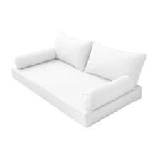 S2 Crib Size 5PC Pipe Daybed Mattress Cushion Bolster Pillow Complete Set AD106