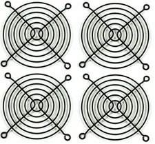 80mm Wire Computer Case Fan Grill / Guard - Black (Set of Four)