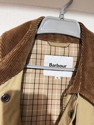 Barbour Spey Jacket Ivory Beige Brown Size M Cotton Polyester Mint