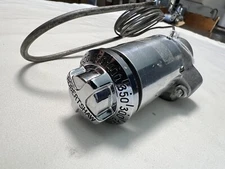 Vintage Robertshaw Model AQ Gas Thermostat Chrome Dial 250-550 F  60" cap  #220