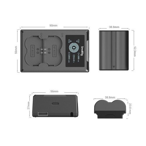 SmallRig Camera Battery Charger Set for NP-W235 for FUJIFILM X-T4/X-T5/X-S20 - Picture 9 of 10