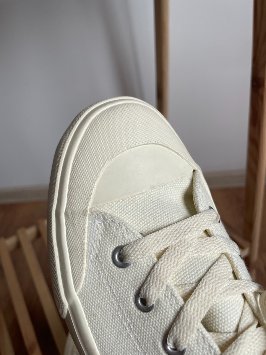 洋書 Where They Create The Stronghold SS 22 White Canvas Trainers Size UK 10/ EUR