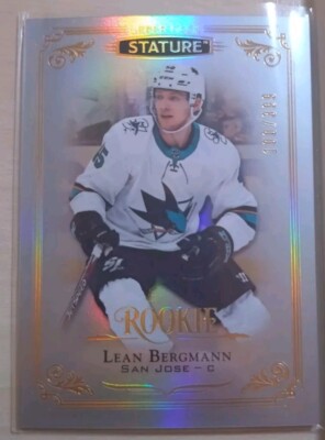 Lean Bergmann Rookie /399 San Jose Sharks - Upper Deck Stature Hockey 2019-20