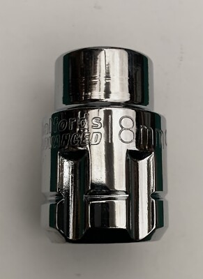 #ad 18mm Halfords Advanced VORTEX Go Through Socket Tool 1 2quot; Drive *FREE RAPID POST GBP 6.99