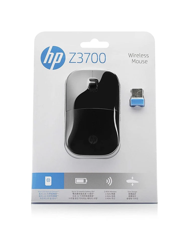 HP Z3700 Wireless Mouse 1200 DPI for Windows, MAC - 4 Color Choice - Free Ship - Image 3 of 4