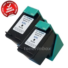 2pk 63XL Black Ink Cartridge for HP Deskjet 1110 1112 2130 2131 2132 2133 2134