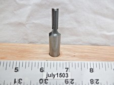 (1) NEW  MLCS 1/4" D Straight Carbide Tipped Router Bit 1/2" Shank 2 flute n4