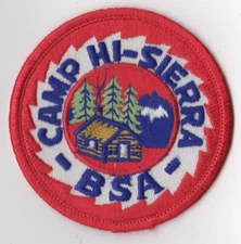 Camp Hi Sierra BSA Patch RED Bdr. [CA3916]