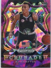 2020-21 Panini Prizm Draft Picks RJ HAMPTON RC CRUSADE #93 Purple Ice #87/149