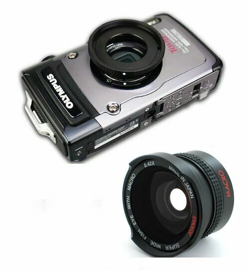 HD 8K ULTRA WIDE FISHEYE LENS + MACRO LENS FOR OLYMPUS TOUGH TG5 TG4 TG3 TG2 TG1 - Image 2 of 4
