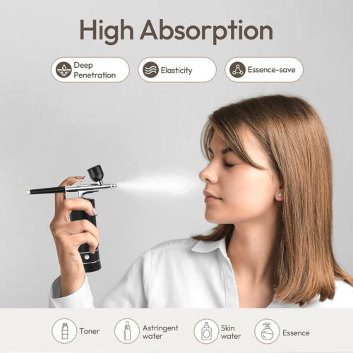AIRBRUSH SET MIT SPRITZPISTOLE kabelloses KOMPRESSOR SprühPistole KOMPLETT SET. - Bild 14 von 22