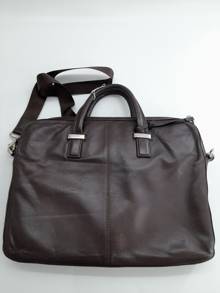 Knomo London Leather Laptop Bag, Chocolate Brown, Larissa eBay