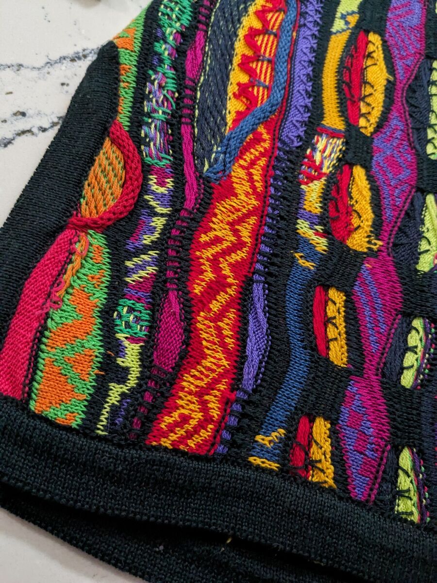 RARE Vintage 90's COOGI Vivid Animal Jungle Colorful 3D Knit RARE Vintage 90's COOGI Vivid Animal Jungle Colorful 3D Knit